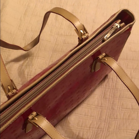 Red Arcadia Patent Leather Handbag - Picture 4 of 6